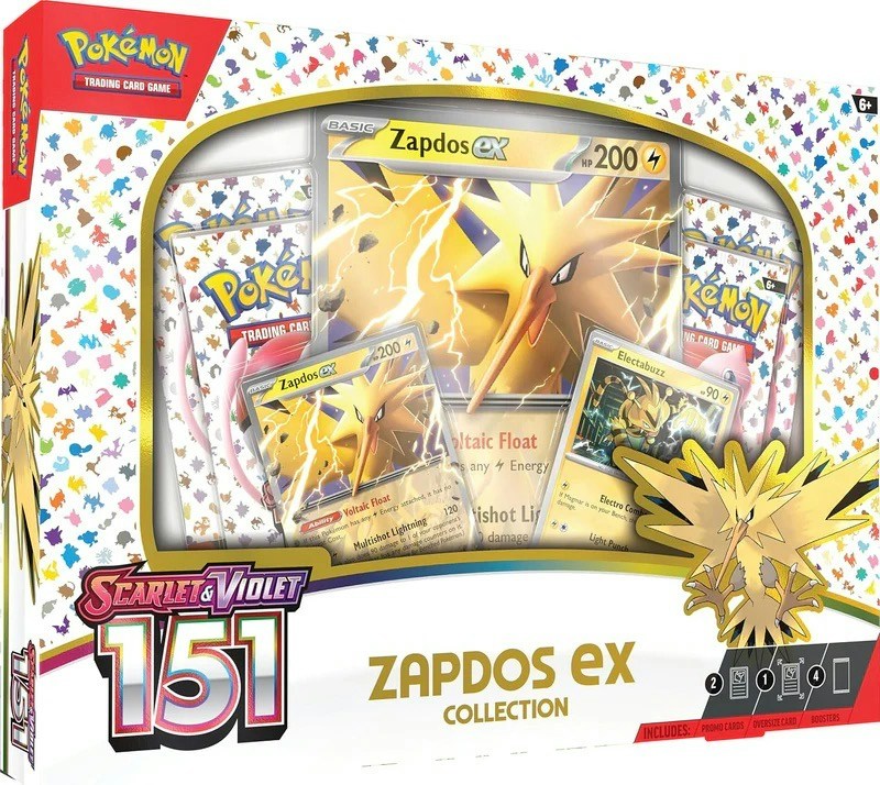 2023 Pokèmon Scarlet & Violet 151 Zapdos ex Box