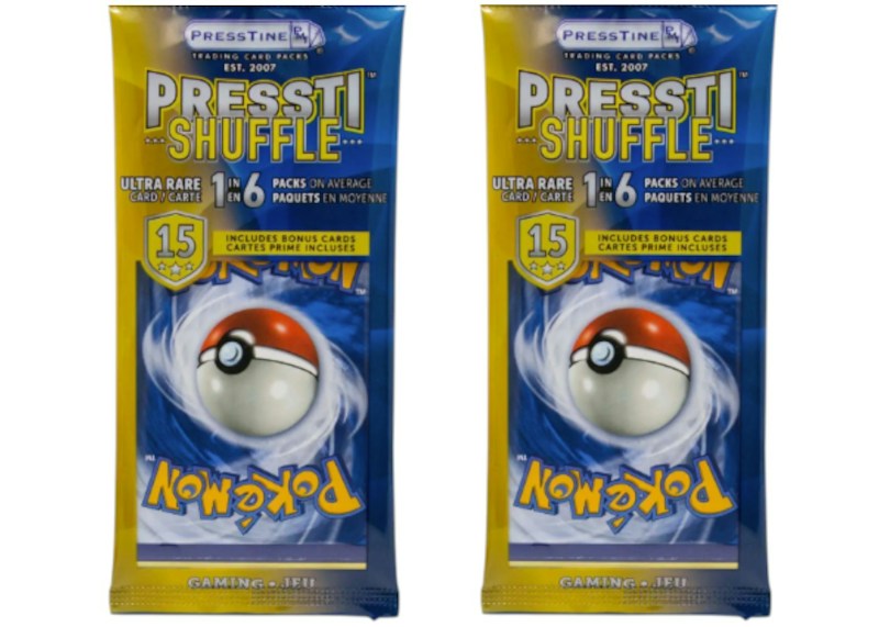 2026 Presstine Pokémon PresstiShuffle 15-Cards Pack Mystery Bag (English) 2x Packs