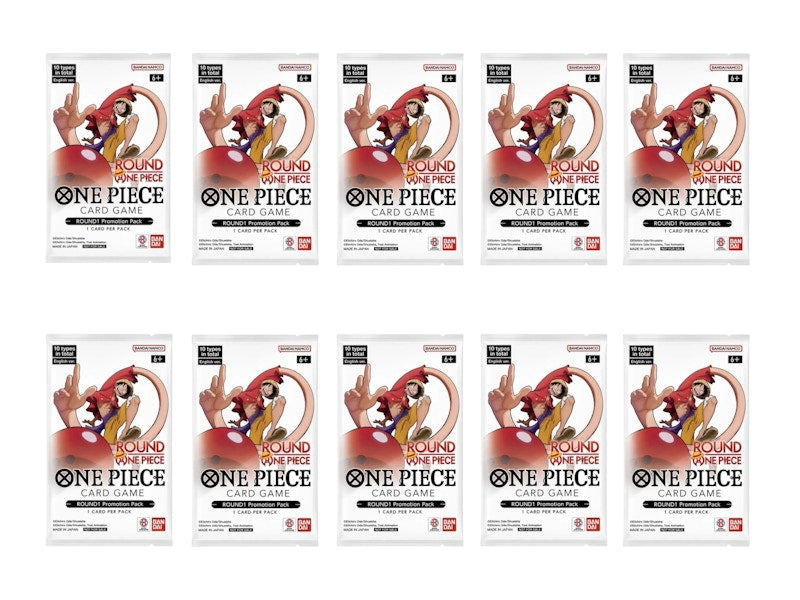 2026 One Piece x Round 1 Promotional Pack 10x Lot (English)