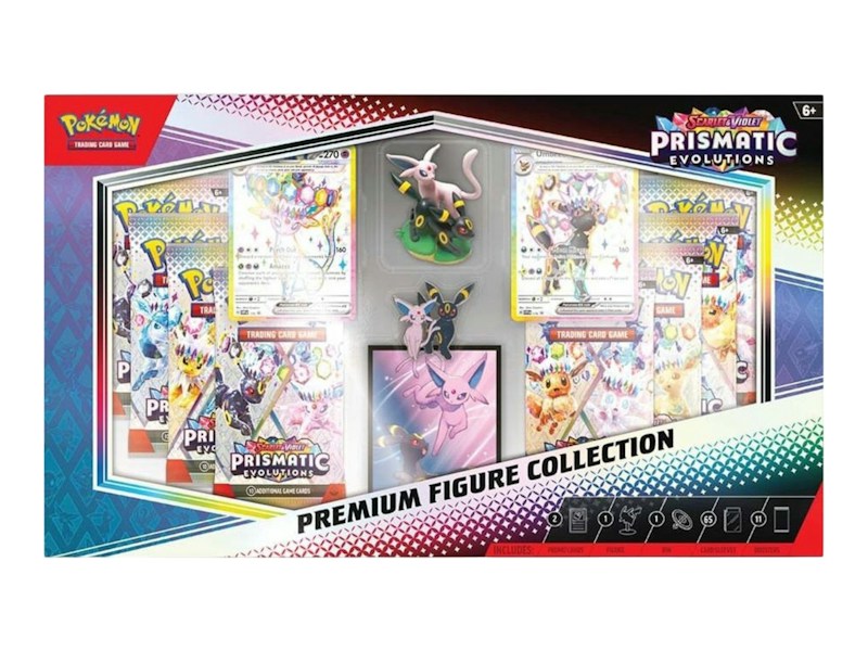 2025 Pokémon Prismatic Evolutions Premium Figure Collection Box